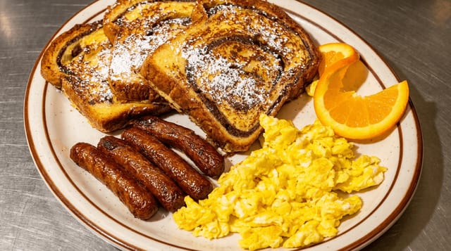Cinnamon Raisin Breakfast Plate.